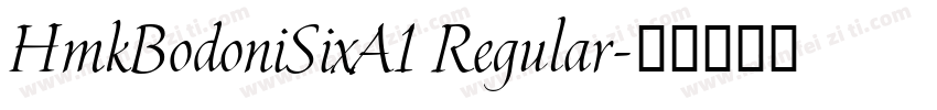 HmkBodoniSixA1 Regular字体转换